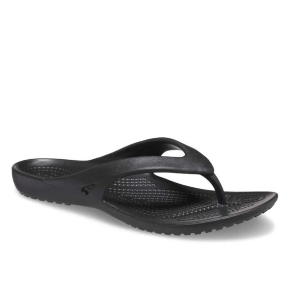 Crocs Kadee II Black Flip Flops Womens Size 8 - Picture 7 of 12